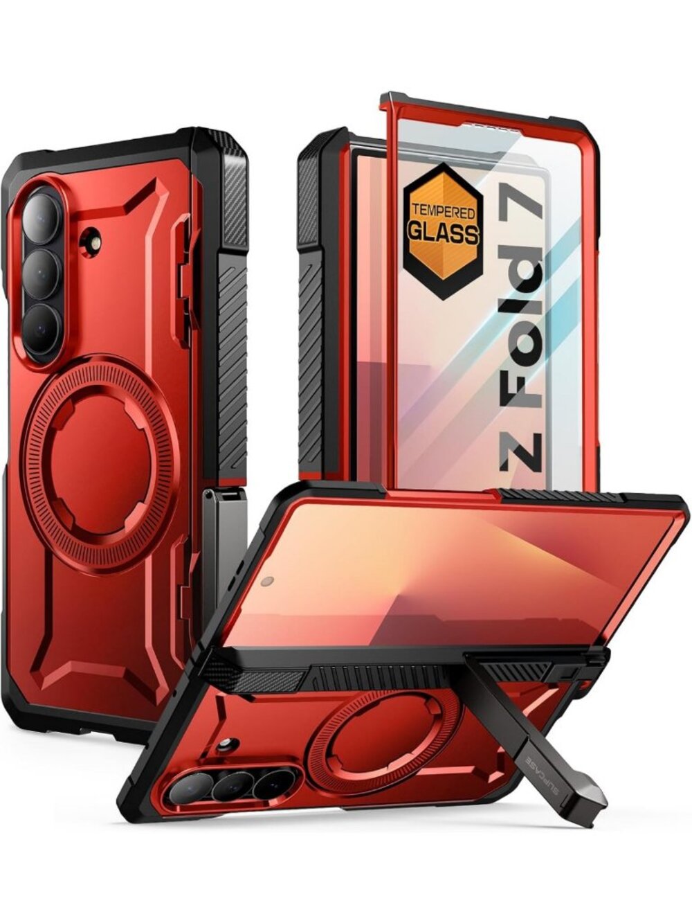Galaxy Z Fold 7 Case with Kickstand, Rugged Protection & Stylish Design
